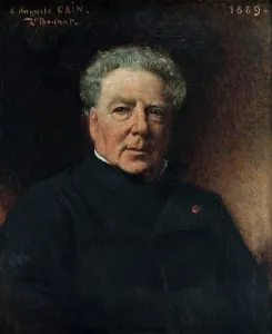 Joseph Florentin Leon Bonnat Prints: Portrait of Augustus Cain, 1889. Creator: Leon Joseph Florentin Bonnat