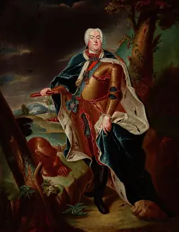 Bishop Erazm Ciolek Palace Prints: Portrait of Augustus III of Saxony (1696-1763)
