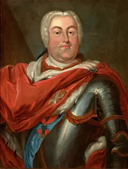 Bishop Erazm Ciolek Palace Prints: Portrait of Augustus III of Saxony (1696-1763)