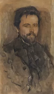 Russian Novelists Gallery: Portrait of the author Anton Chekhov (1860-1904), 1902