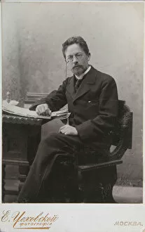 Chekhov Gallery: Portrait of the Author Anton Chekhov (1860?1904), 1905