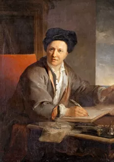 Portrait of the author Bernard le Bovier de Fontenelle (1657-1757). Artist: Galloche, Louis (1670-1761)