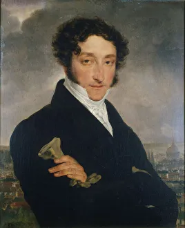 1830 Prints: Portrait of the author Charles Nodier (1780-1877), c. 1830. Creator: Anonymous