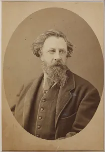 Portrait of the author Count Aleksey Konstantinovich Tolstoy (1817-1875), 1870s