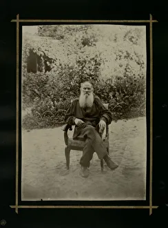 Portrait of the author Count Lev Nikolayevich Tolstoy (1828-1910)