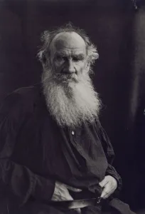 Portrait of the author Count Lev Nikolayevich Tolstoy (1828-1910)