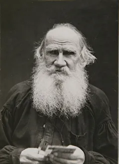 Portrait of the author Count Lev Nikolayevich Tolstoy (1828-1910)