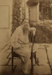 Portrait of the author Count Lev Nikolayevich Tolstoy (1828-1910)