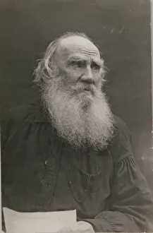 Portrait of the author Count Lev Nikolayevich Tolstoy (1828-1910)