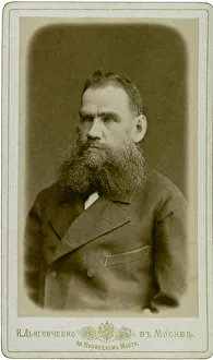 Portrait of the author Count Lev Nikolayevich Tolstoy (1828-1910)
