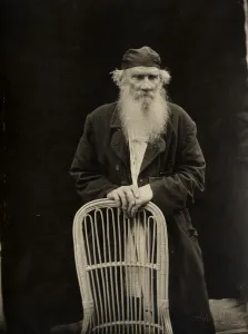 Portrait of the author Count Lev Nikolayevich Tolstoy (1828-1910)