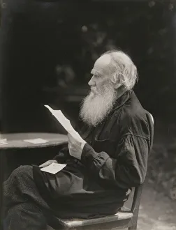 Portrait of the author Count Lev Nikolayevich Tolstoy (1828-1910)