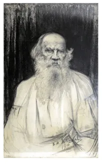 Portrait of the author Count Lev Nikolayevich Tolstoy (1828-1910)