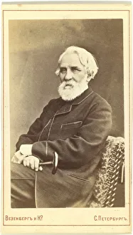 Photochrom Gallery: Portrait of the author Ivan S. Turgenev (1818-1883), Between 1880 and 1886