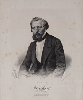 I Turgenev Memorial Museum Gallery: Portrait of the author Ivan Sergeyevich Aksakov (1823-1886), 1860s
