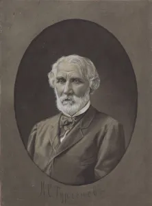 Portrait of the author Ivan Sergeyevich Turgenev (1818-1883), 1883