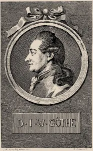 Portrait of the author Johann Wolfgang von Goethe (1749-1832), 1776. Creator: Chodowiecki