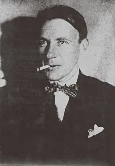 Blackwhite Prints: Portrait of the author Mikhail Bulgakov (1891-1940), 1920