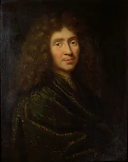 Portrait of the author Moliére (1622-1673), 17th century. Creator: Mignard, Pierre (1612-1695)