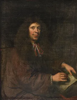 Fine Prints: Portrait of the author Moliére (1622-1673)