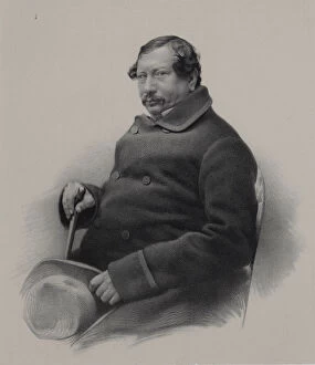 I Turgenev Memorial Museum Gallery: Portrait of the author Nestor Vasilievich Kukolnik (1809-1868), 1860s