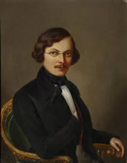Portrait of the author Nikolai Gogol (1809-1852)