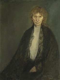Portrait of the Author Rota Margrethe Vullum, probably 1906. Creator: Oda Krohg