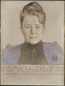 Carl 1853 1919 Gallery: Portrait of the author Selma Lagerlof (1858-1940), 1902