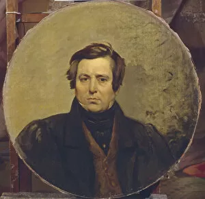 Portrait of the author Vasily Ivanovich Orlov (1792-1860), 1836. Artist: Briullov, Karl Pavlovich (1799-1852)