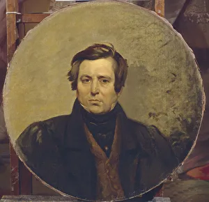 Briullov Prints: Portrait of the author Vasily Ivanovich Orlov (1792-1860)