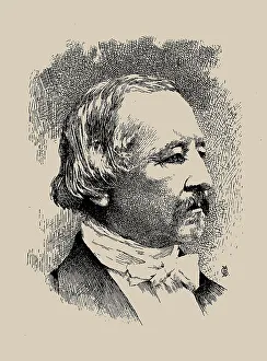 Portrait of the author Zacharias Topelius (1818-1898). Creator: Anonymous