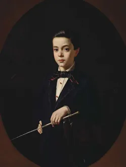 Portrait of B. A. Naryshkin as child, 1854