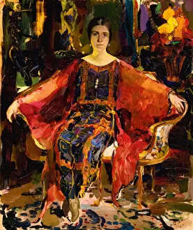 Malyavin Gallery: Portrait of the Ballerina Alexandra Balashova (1887-1979), 1923
