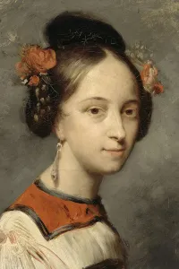 Portrait of the ballerina Marie Taglioni. Artist: Scheffer, Ary (1795-1858) Portrait of the ballerina Marie Taglioni. Artist: Scheffer, Ary (1795-1858)