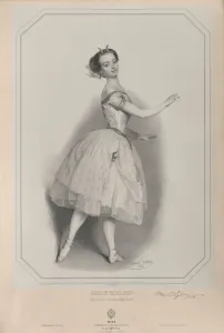 Portrait of the ballerina Marie Taglioni (1804-1884) as Satanella, 1853
