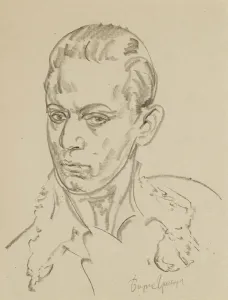 Grigoriev Prints: Portrait of the ballet dancer and choreographer Sergey Lifar (1905-1986)