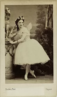 Albumin Photo Gallery: Portrait of the ballet dancer Marfa Muravyeva (1838-1879) in the ballet '