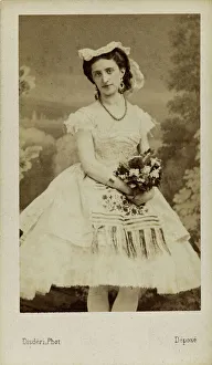 Portrait of the ballet dancer Marfa Muravyeva (1838-1879), 1863