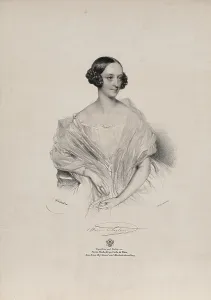 Portrait of ballet dancer Marie Taglioni (1804-1884), c.1839. Creator: Kriehuber, Josef (1800-1876)