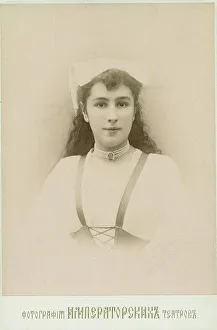 Portrait of the Ballet dancer Matilda Kschessinska, 1890s. Creator: Anonymous