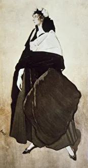 Images Dated 24th August 2005: Portrait of the ballet dancer and patron Ida Rubinstein, 1921. Artist: Leon Bakst