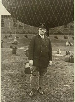 Ballooning Prints: Portrait of a Balloonist, about 1926. Creator: Robert Petschow