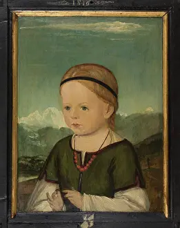 Portraits Prints: Portrait of Barbara Thenn (1513-1542), 1516. Creator: Wolf Huber
