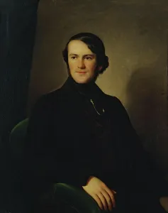 1840s Prints: Portrait of Baron Alexander Stieglitz, 1844. Creator: Charles Auguste Guillaume Steuben