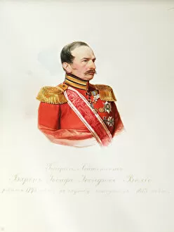 Portrait of Baron Iosif Iosifovich von Velio (1795-1867) (From the Album of the Imperial Horse Guards), 1846-1849