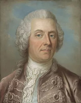 Pastel On Paper Gallery: Portrait of Baron Johan Vilhelm Sprengtporten (1720-1795). Creator: Lundberg, Gustaf (1695-1786)