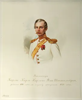 Portrait of Baron Karl Karlovich von Stackelberg (1816-1887) (From the Album of the Imperial Horse Guards), 1846-1849 Portrait of Baron Karl Karlovich von Stackelberg (1816-1887) (From the Album of the Imperial Horse Guards), 1846-1849