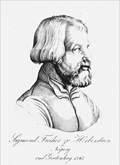 Portrait of Baron Sigmund von Herberstein, Ambassador in Poland and Russia, 1547. Artist: Anonymous