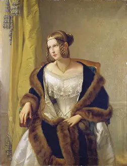 Anticipation Prints: Portrait of the Baroness of Bernus, 1838. Creator: Philipp Veit