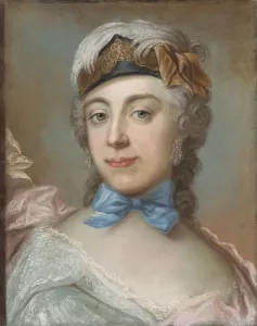 Sinebrychoffin Taidemuseo Prints: Portrait of Baroness Ulrika Charlotta Sprengtporten (1724-1780). Creator: Lundberg